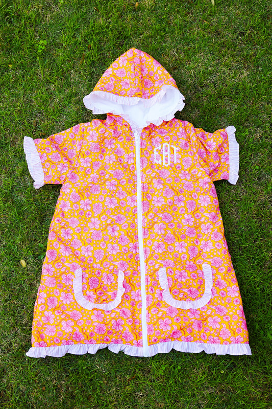 Petal Splash Towel Poncho