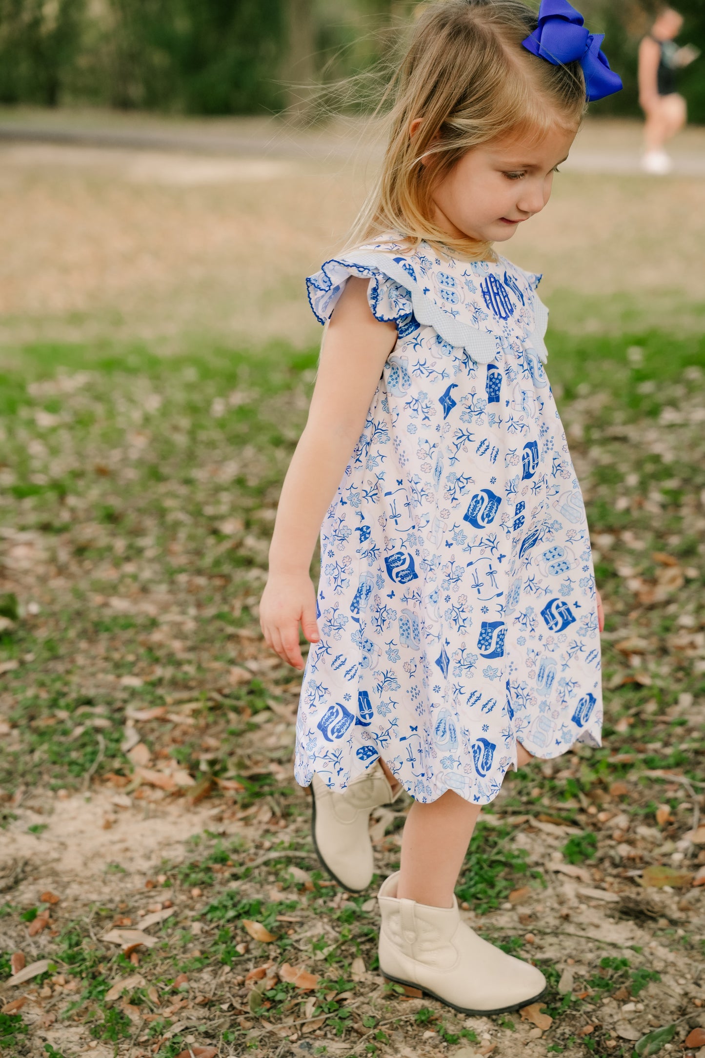 Blue Boots Rodeo Dress