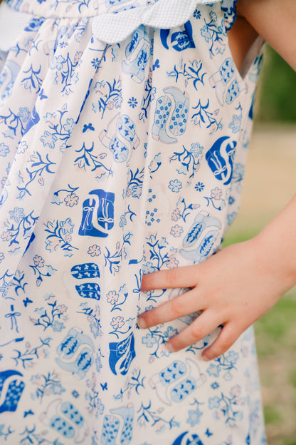 Blue Boots Rodeo Dress