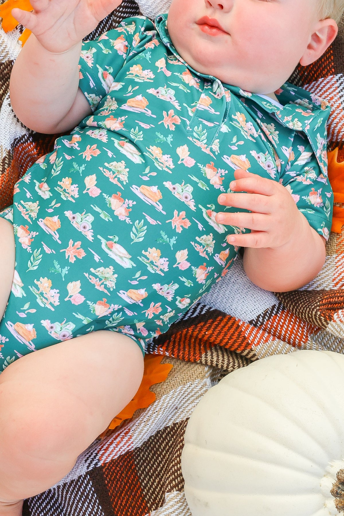 Fall Harvest Polo Onesie (SS x Be Sweet Ink)