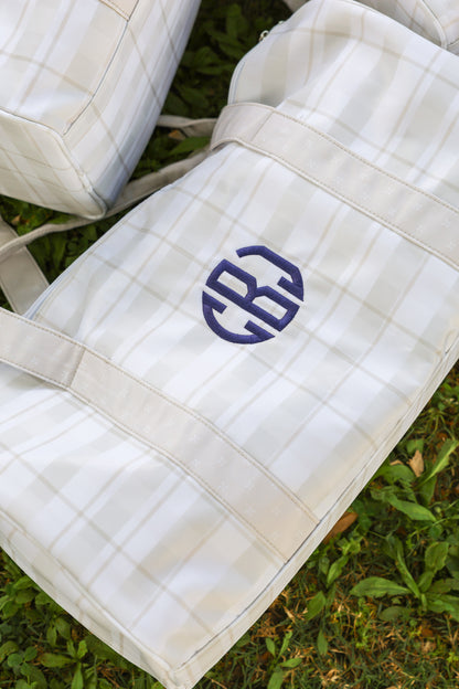 Plaid Weekender Overnight Bag