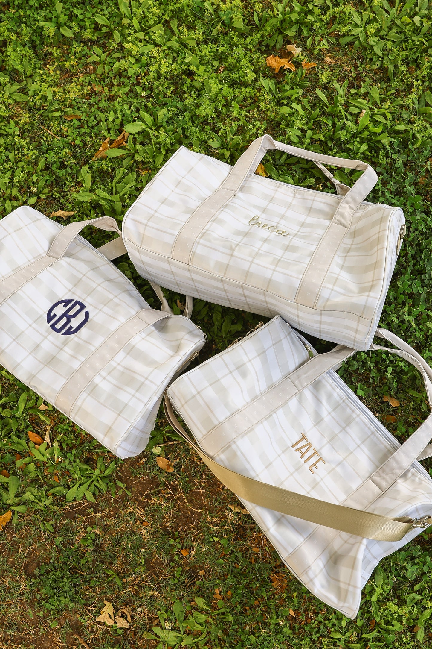 Plaid Weekender Overnight Bag