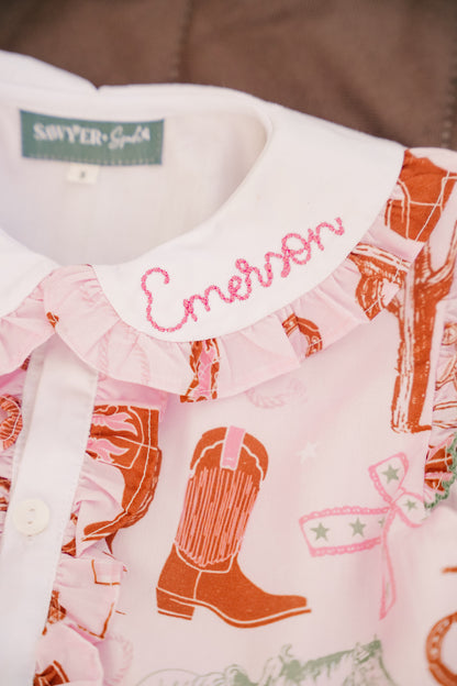 Pink Western Rodeo Dress