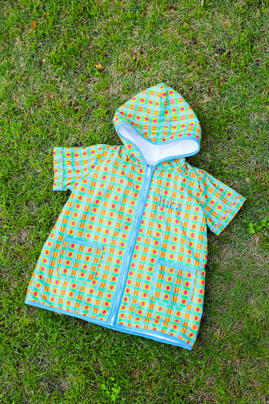 Retro Splash Towel Poncho