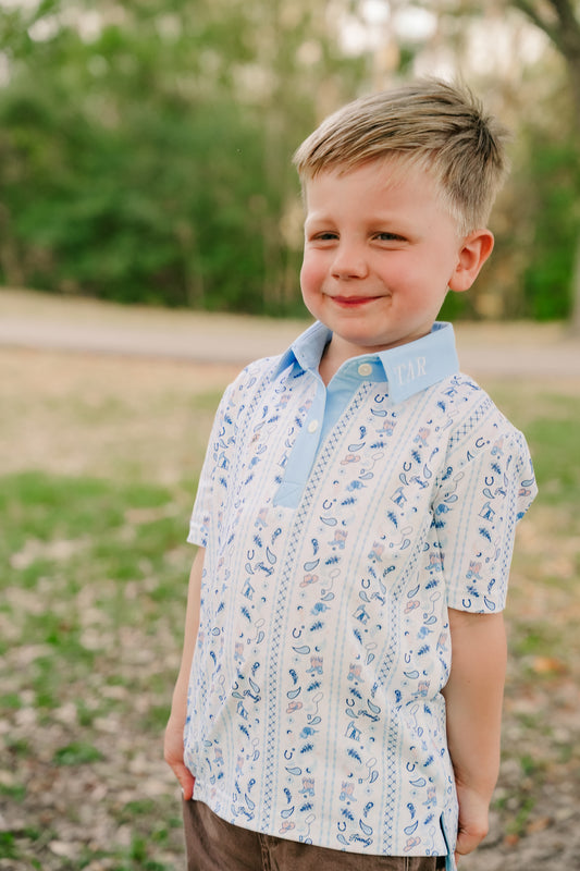Blue Ribbon Rodeo Polo Shirt