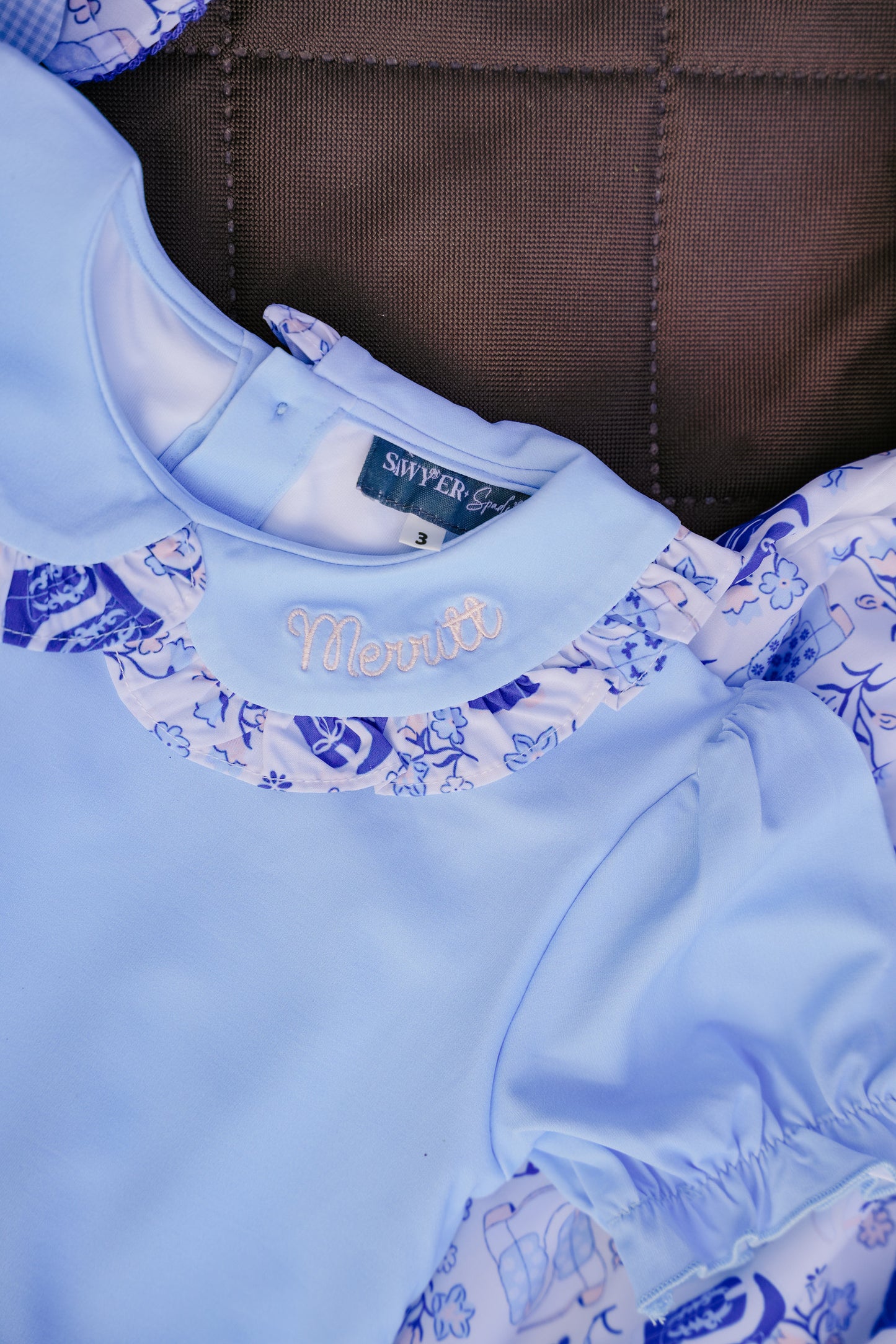 Blue Boots Rodeo Shirt & Skirt Set