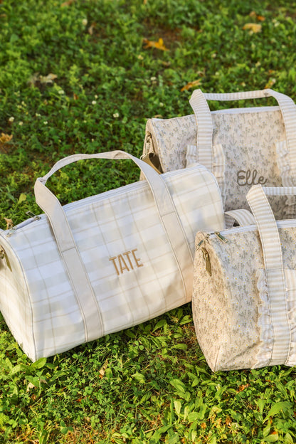 Plaid Weekender Overnight Bag
